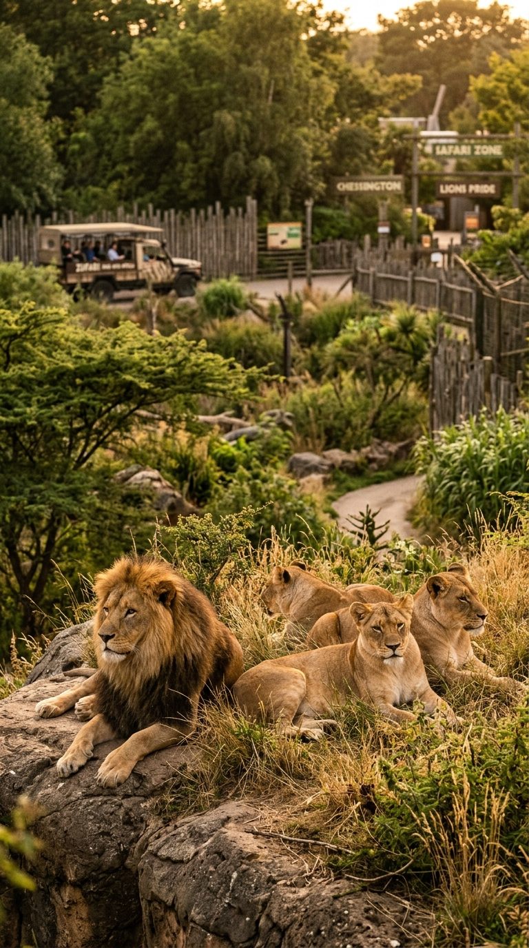 Chessington World of Adventures lions